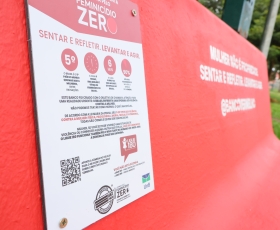 Inauguração dos Banco Vermelho da FUP, espaço de reflexão contra o feminicídio, nas celebrações do Dia Internacional da Mulher (8m-2026). 09 de março de 2026. Foto: Beto Monteiro Ascom GRE