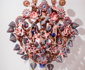 Obra pertencente ao acervo da Casa da Cultura da América Latina (CAL), na exposição "Te faço nascer livre". Foto: Beto Monteiro/Ascom UnB. 24/10/2019