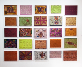 Obra pertencente ao acervo da Casa da Cultura da América Latina (CAL), na exposição "Te faço nascer livre". Foto: Beto Monteiro/Ascom UnB. 24/10/2019