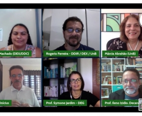 Reunião entre a Administração Superior e o Decanato de Extensão. Reprodução da Internet. 29/09/2021